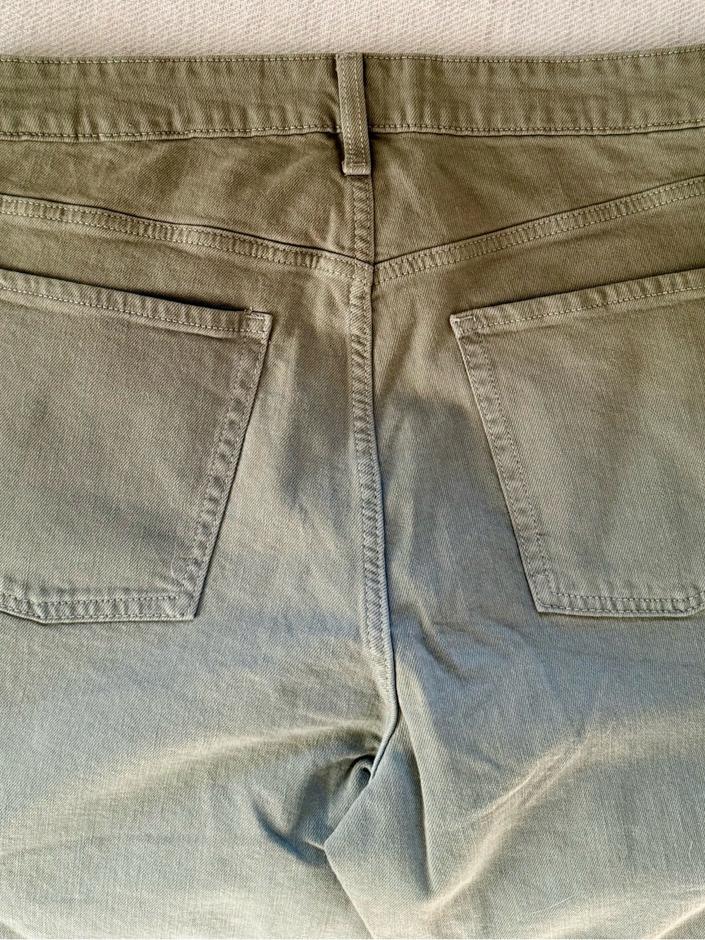 Old Navy Curvy Sky Hi Wide Leg Green Wide Leg Pants sz 14 NWOT - Picture 3 of 5